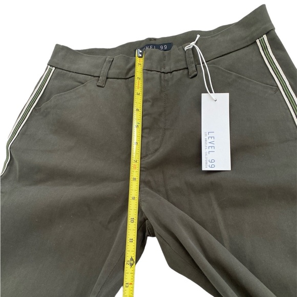 Level 99 Jeans Wide Leg Pants Cascade Olive Green Women’s Size 26 NWT - Picture 4 of 7